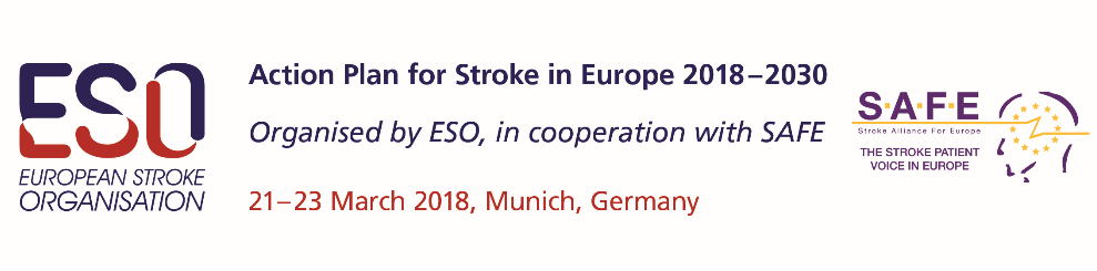 The Action Plan on Stroke in Europe: Link for online registration is now OPEN