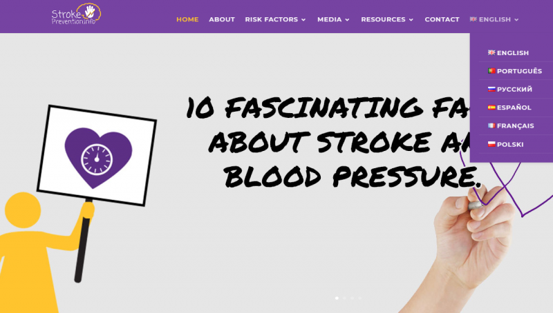 SAFE’s website on stroke prevention now available in five more languages
