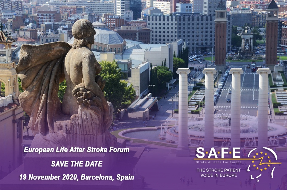 SAVE THE DATE – European Life After Stroke Forum, 19 November 2020, Barcelona, Spain