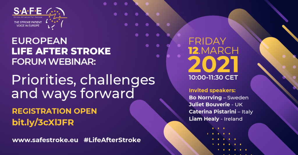 Launching Life After Stroke Series of Interactive Webinars for 2021 – Shining a spotlight on life after stroke