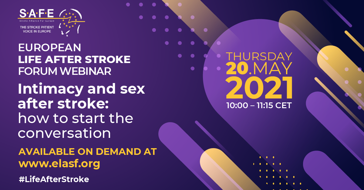 Life After Stroke Intimacy and sex 20 May event is now available on demand 