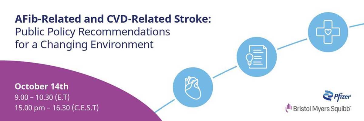 Join us on 14 October at the event on  AFib-related and CVD-related stroke