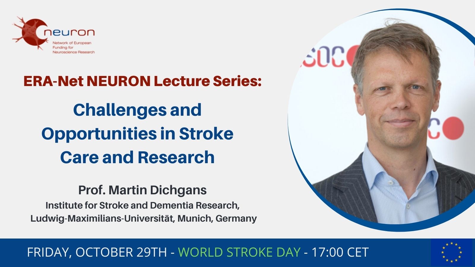 World Stroke Day: Join the lecture: Challenges and opportunities in stroke care and research, 17.00 CEST