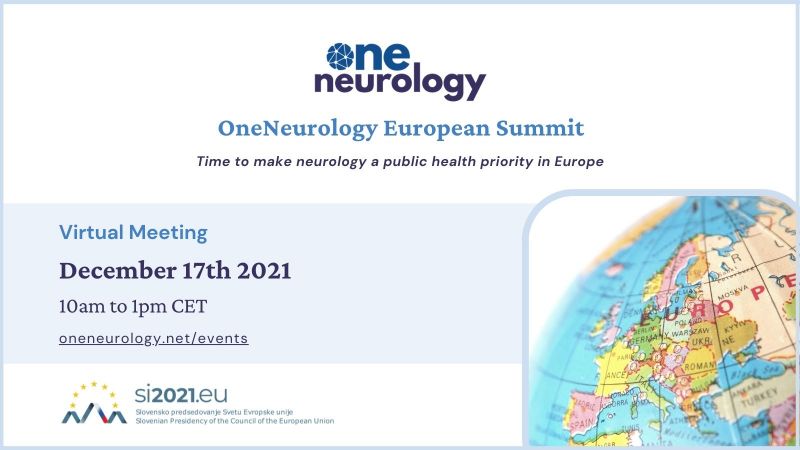 Oneneurology European Summit 17 December 2021 10.00 CET 