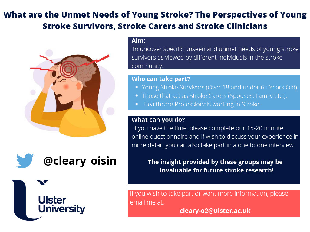 Unmet needs – young stroke study