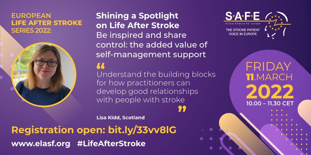 Self-management experts confirmed speakers for the European Life After Stroke event