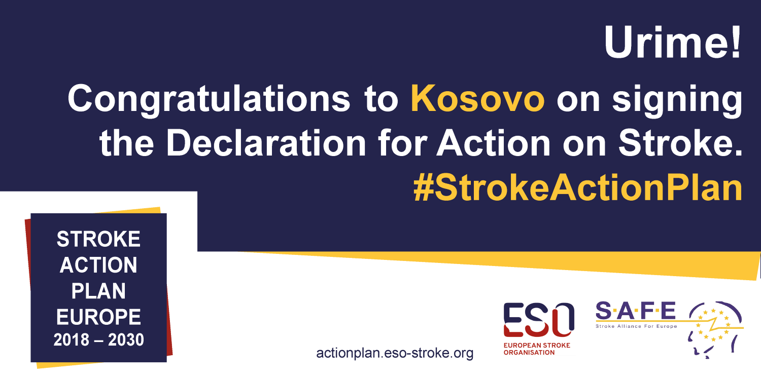 Kosovo – the latest country to sign the Stroke Action Plan for Europe Declaration