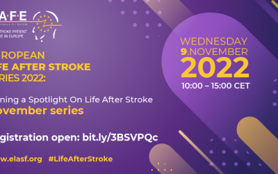 European Life After Stroke Series event on 9 November gains accreditation