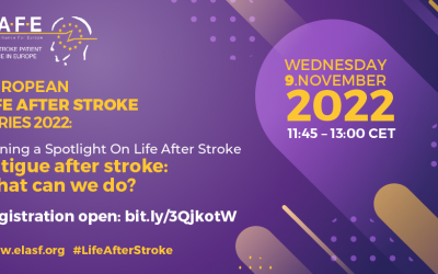 Speakers for the 2nd session of the European Life After Stroke series announced