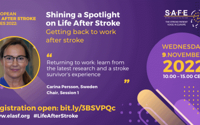 Only two more weeks to go to our European Life After Stroke online event, 9 November
