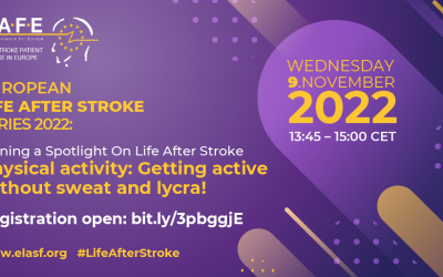 Speakers confirmed for the 3rd session of our life after stroke series on 9 November
