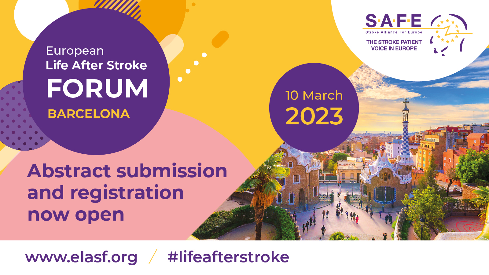 Abstract submission for the European Life After Stroke Forum 10 March 2023, Barcelona, Spain