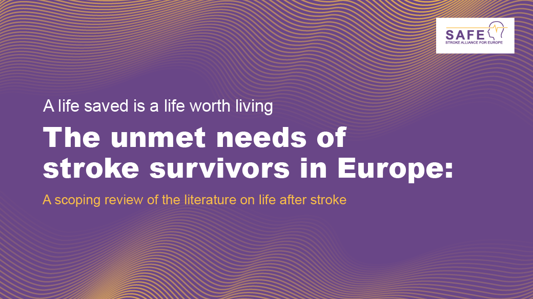 Zpráva zachráněný život je život, který stojí za to žít, zahájená na evropském fóru Life After Stroke Forum